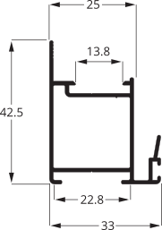 Perfil linha Suprema |SU-041